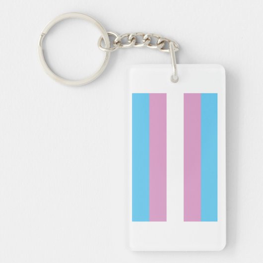 Porte-clés Drapeau de fierté trans (Devant)