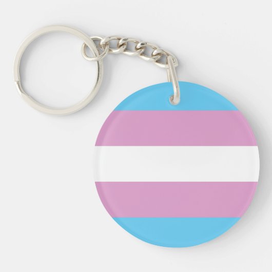 Porte-clés Drapeau de fierté trans (Devant)