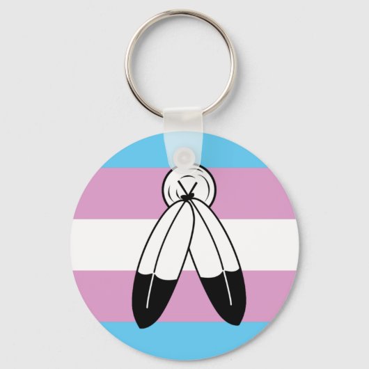 Porte-clés Drapeau de fierté trans bispirituel (Recto)