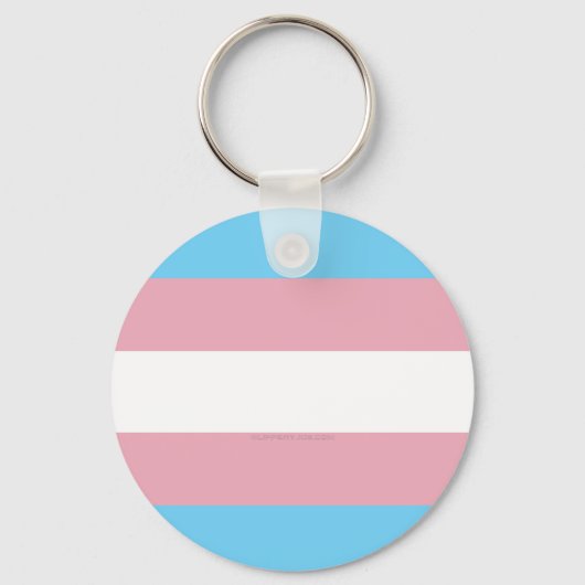 Porte-clés Drapeau de fierté transgenre de SlipperyJoe divers (Recto)