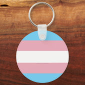 Porte-clés Drapeau de fierté transgenre de SlipperyJoe divers (Recto)