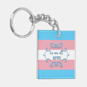 Porte-clés Drapeau De Fierté Transgenre Nous Sommes Tous Acry (Devant gauche)