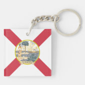 Porte-clés Drapeau de Floride : L'état de soleil des Floridie (Dos)