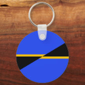 Porte-clés Drapeau de Folsom, Californie (Recto)