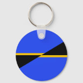 Porte-clés Drapeau de Folsom, Californie (Verso)