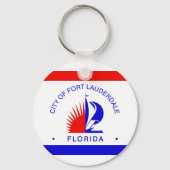 Porte-clés Drapeau de Fort Lauderdale, Floride (Verso)