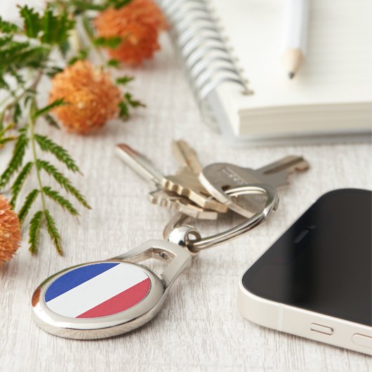 Porte-clés Drapeau de France (Côté )