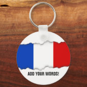 Porte-clés Drapeau de France (Recto)