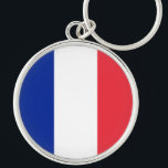 Porte-clés Drapeau de France, Drapeau national de Tricolor<br><div class="desc">Drapeau de la France, Drapeau national de Tricolor. Le drapeau national de France est un drapeau tricolore avec trois bandes verticales de couleur bleue (côté du treuil), blanche et rouge. Il est connu des anglophones comme le Tricolor français ou simplement le Tricolor. Vous pouvez personnaliser davantage la conception si vous...</div>