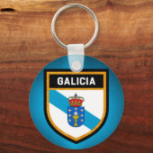 Porte-clés Drapeau de Galice (Recto)
