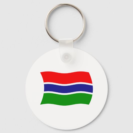 Porte-clés Drapeau de Gambie (Recto)