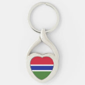 Porte-clés Drapeau de Gambie (Devant)