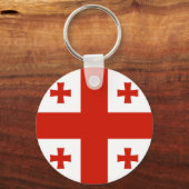 Porte-clés Drapeau de Géorgie (Recto)