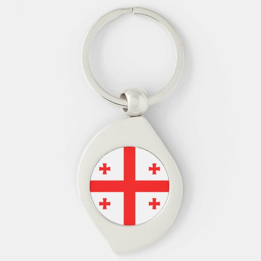 Porte-clés Drapeau de Géorgie (Devant)