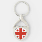 Porte-clés Drapeau de Géorgie (Devant)