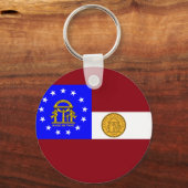 Porte-clés Drapeau de Géorgie (Recto)