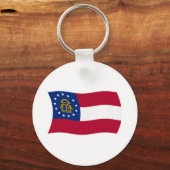 Porte-clés Drapeau de Géorgie (Recto)