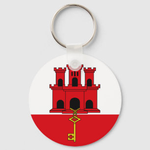 Porte-clés Drapeau de Gibraltar