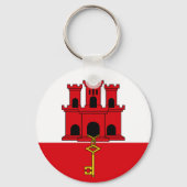 Porte-clés Drapeau de Gibraltar (Verso)