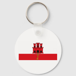Porte-clés Drapeau De Gibraltar