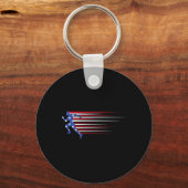 Porte-clés Drapeau de gorille ‘merica Lunettes de soleil drôl (Recto)