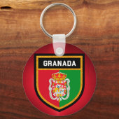 Porte-clés Drapeau de Grenade (Recto)