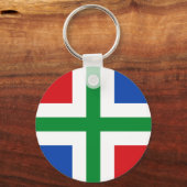 Porte-clés Drapeau de Groningen (province) (Recto)