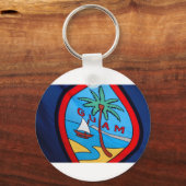 Porte-clés Drapeau de Guam (Recto)
