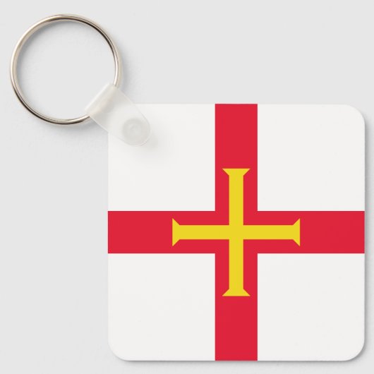Porte-clés Drapeau de Guernesey (Recto)