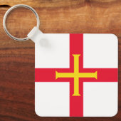 Porte-clés Drapeau de Guernesey (Recto)