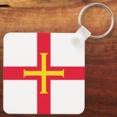 Porte-clés Drapeau de Guernesey (Verso)