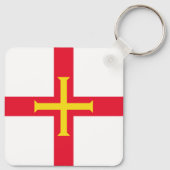 Porte-clés Drapeau de Guernesey (Dos)