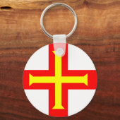 Porte-clés Drapeau de Guernesey (Recto)