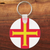 Porte-clés Drapeau de Guernesey (Verso)