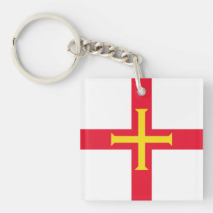 Porte-clés Drapeau de Guernesey
