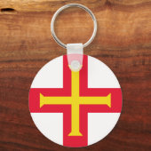 Porte-clés Drapeau de Guernesey (Recto)