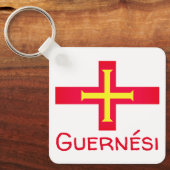 Porte-clés Drapeau de Guernési (Recto)