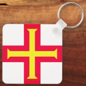 Porte-clés Drapeau de Guernési (Verso)