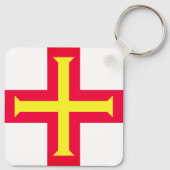 Porte-clés Drapeau de Guernési (Dos)