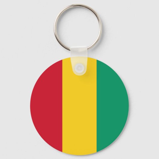 Porte-clés Drapeau de Guinée (Recto)