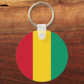 Porte-clés Drapeau de Guinée (Verso)