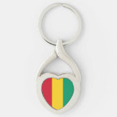 Porte-clés Drapeau de Guinée (Devant)