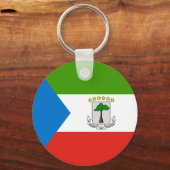 Porte-clés Drapeau de Guinée équatoriale (Recto)