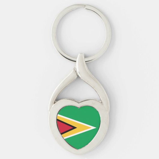 Porte-clés Drapeau de Guyana (Devant)