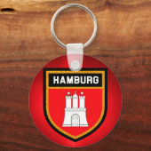 Porte-clés Drapeau de Hambourg (Recto)