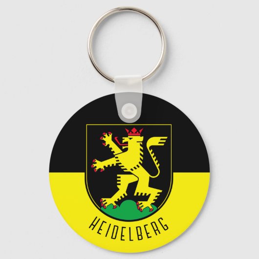 Porte-clés Drapeau de Heidelberg - ALLEMAGNE (Recto)