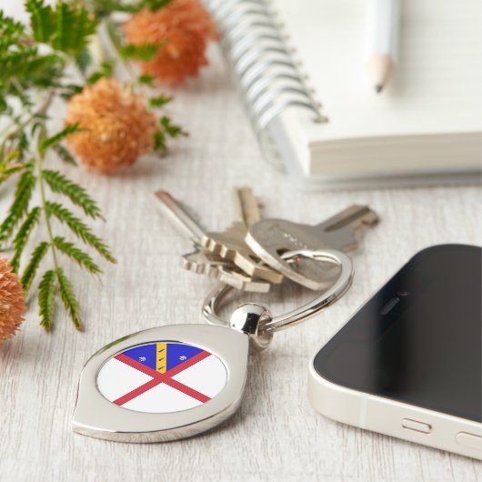 Porte-clés Drapeau de Herm (Côté )