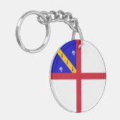 Porte-clés Drapeau de Herm (Devant gauche)