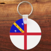 Porte-clés Drapeau de Herm (Verso)