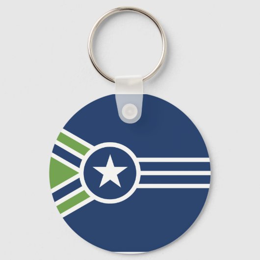 Porte-clés Drapeau de Jackson, Tennessee (Verso)